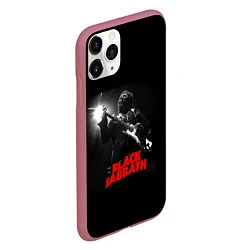 Чехол iPhone 11 Pro матовый Black Sabbath, цвет: 3D-малиновый — фото 2