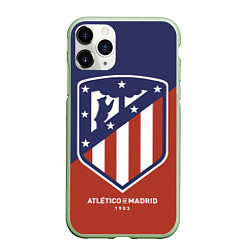 Чехол iPhone 11 Pro матовый Atletico Madrid FC 1903, цвет: 3D-салатовый