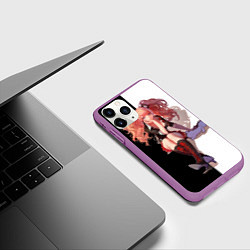 Чехол iPhone 11 Pro матовый Джунко, цвет: 3D-фиолетовый — фото 2
