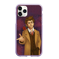 Чехол iPhone 11 Pro матовый Доктор романтик, цвет: 3D-светло-сиреневый