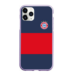 Чехол iPhone 11 Pro матовый Bayern Munchen - Red-Blue FCB 2022 NEW, цвет: 3D-светло-сиреневый