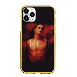 Чехол iPhone 11 Pro матовый HIM: Devil Soul, цвет: 3D-желтый