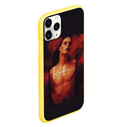 Чехол iPhone 11 Pro матовый HIM: Devil Soul, цвет: 3D-желтый — фото 2
