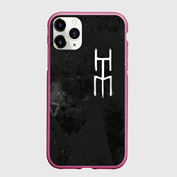 Чехол iPhone 11 Pro матовый HIM, цвет: 3D-малиновый