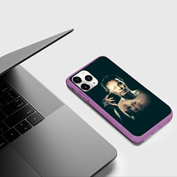 Чехол iPhone 11 Pro матовый HIM, цвет: 3D-фиолетовый — фото 2
