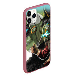 Чехол iPhone 11 Pro матовый Titanfall, цвет: 3D-малиновый — фото 2