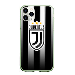 Чехол iPhone 11 Pro матовый Juventus FC: New logo, цвет: 3D-салатовый
