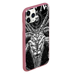 Чехол iPhone 11 Pro матовый Arch Enemy: Devil, цвет: 3D-малиновый — фото 2