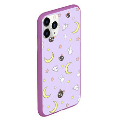 Чехол iPhone 11 Pro матовый Сейлор Мур, цвет: 3D-фиолетовый — фото 2