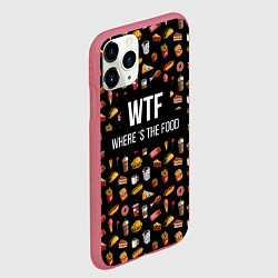 Чехол iPhone 11 Pro матовый WTF Food, цвет: 3D-малиновый — фото 2