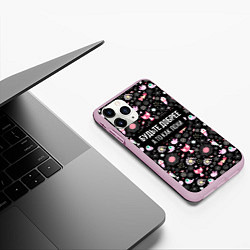 Чехол iPhone 11 Pro матовый Будьте Добрее, цвет: 3D-розовый — фото 2