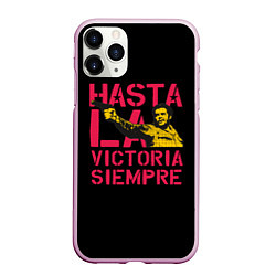 Чехол iPhone 11 Pro матовый Hasta La Victoria Siempre, цвет: 3D-розовый