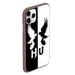 Чехол iPhone 11 Pro матовый HU: Black & White, цвет: 3D-коричневый — фото 2