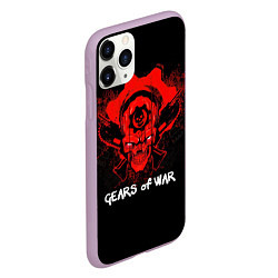 Чехол iPhone 11 Pro матовый Gears of War: Red Skull, цвет: 3D-сиреневый — фото 2