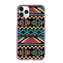 Чехол iPhone 11 Pro матовый Ethnic of Egypt, цвет: 3D-розовый