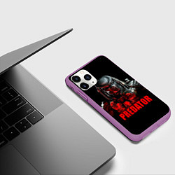 Чехол iPhone 11 Pro матовый Iron Predator, цвет: 3D-фиолетовый — фото 2