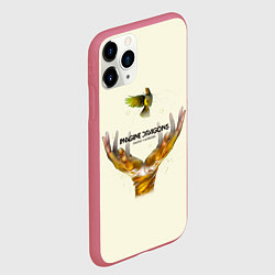 Чехол iPhone 11 Pro матовый Imagine Dragons S+M, цвет: 3D-малиновый — фото 2