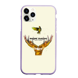 Чехол iPhone 11 Pro матовый Imagine Dragons S+M, цвет: 3D-светло-сиреневый