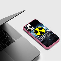 Чехол iPhone 11 Pro матовый S.T.A.L.K.E.R: Миша, цвет: 3D-малиновый — фото 2