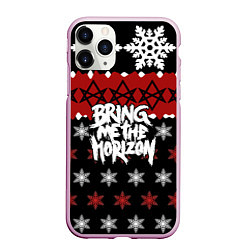 Чехол iPhone 11 Pro матовый Праздничный Bring Me the Horizon