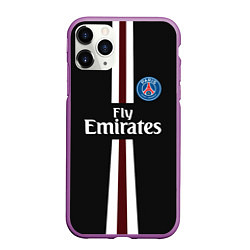 Чехол iPhone 11 Pro матовый PSG FC: Black 2018