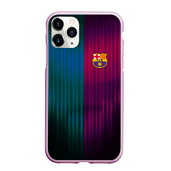 Чехол iPhone 11 Pro матовый Barcelona FC: Abstract 2018, цвет: 3D-розовый