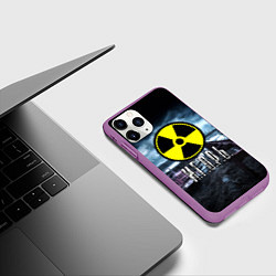 Чехол iPhone 11 Pro матовый S.T.A.L.K.E.R: Игорь, цвет: 3D-фиолетовый — фото 2