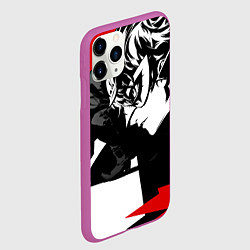 Чехол iPhone 11 Pro матовый Persona 5, цвет: 3D-фиолетовый — фото 2