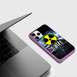 Чехол iPhone 11 Pro матовый S.T.A.L.K.E.R: Дима, цвет: 3D-фиолетовый — фото 2