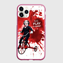 Чехол iPhone 11 Pro матовый Play a game?, цвет: 3D-малиновый