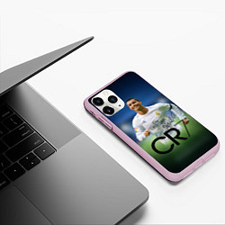 Чехол iPhone 11 Pro матовый CR7, цвет: 3D-розовый — фото 2