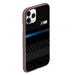 Чехол iPhone 11 Pro матовый BMW: Brand Lines, цвет: 3D-коричневый — фото 2