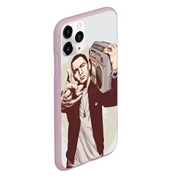 Чехол iPhone 11 Pro матовый Eminem: Street Music, цвет: 3D-розовый — фото 2