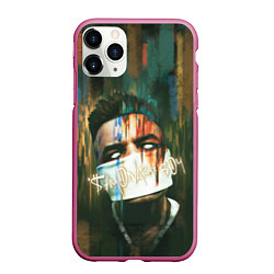 Чехол iPhone 11 Pro матовый Sayonara Boy: Dark side, цвет: 3D-малиновый