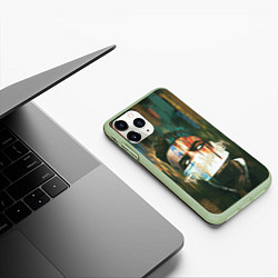 Чехол iPhone 11 Pro матовый Sayonara Boy: Dark side, цвет: 3D-салатовый — фото 2