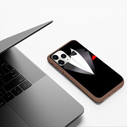 Чехол iPhone 11 Pro матовый Смокинг мистера, цвет: 3D-коричневый — фото 2