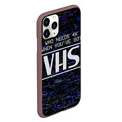 Чехол iPhone 11 Pro матовый 4K VHS, цвет: 3D-коричневый — фото 2