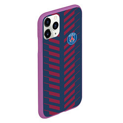 Чехол iPhone 11 Pro матовый FC PSG: Creative, цвет: 3D-фиолетовый — фото 2