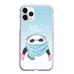 Чехол iPhone 11 Pro матовый Hate Winter, цвет: 3D-розовый