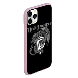 Чехол iPhone 11 Pro матовый Deep Purple: Dark Dragon, цвет: 3D-розовый — фото 2