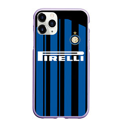 Чехол iPhone 11 Pro матовый Inter FC: Home 17/18, цвет: 3D-светло-сиреневый