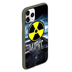 Чехол iPhone 11 Pro матовый S.T.A.L.K.E.R: Макс, цвет: 3D-темно-зеленый — фото 2