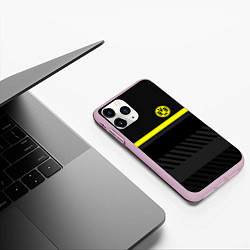 Чехол iPhone 11 Pro матовый FC Borussia 2018 Original #3, цвет: 3D-розовый — фото 2