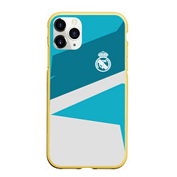 Чехол iPhone 11 Pro матовый FC Real Madrid: Sport Geometry