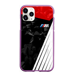 Чехол iPhone 11 Pro матовый BMW M: Poly Sport, цвет: 3D-фиолетовый