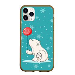 Чехол iPhone 11 Pro матовый Cold Bear, цвет: 3D-коричневый