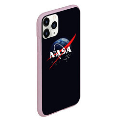 Чехол iPhone 11 Pro матовый NASA: Black Space, цвет: 3D-розовый — фото 2