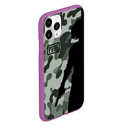 Чехол iPhone 11 Pro матовый PUBG: Camo Shadow, цвет: 3D-фиолетовый — фото 2