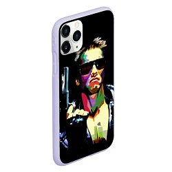 Чехол iPhone 11 Pro матовый Terminator Art, цвет: 3D-светло-сиреневый — фото 2