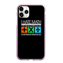 Чехол iPhone 11 Pro матовый Ed Sheeran: I hate math, цвет: 3D-розовый